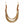Tribal Gold Square Spring Articulated Necklace