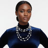 Convertible Stretch Silver Bead 60 inch Necklace