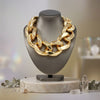 Ultra Chunky Gold Link Chain Runway Necklace