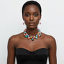 Necklace Dark Multi Iridescent Bubble Ball Bead
