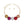 Collar Multi Rhinestone Disco Ball Necklace Set