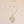 Cream Pearl Gold Palm Leaf Pendant Necklace