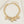 Chain Gold Puffy Heart Aurbo Stone Charm Necklace