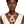 Pendant Gold Red and Purple Bow Flower Necklace