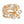 Cocktail Ring Flower Gold Branch Stretch Women