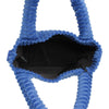 ZPB & SGRHO Blue Corduroy Small Tote Handbag