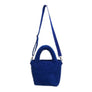 ZPB & SGRHO Blue Corduroy Small Tote Handbag