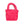 AKA Pink Corduroy Small Tote Green Strap Handbag