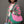 AKA Sorority Large Pink Green Quilted Shoulder Bag