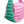 AKA Sorority Large Pink Green Quilted Shoulder Bag