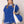 ZPB Sorority Large Blue Ivory Quilted Shoulder Bag