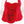 DST Sorority Large Red Ivory Quilted Shoulder Bag