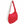 DST Sorority Large Red Ivory Quilted Shoulder Bag