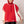 DST Sorority Large Red Ivory Quilted Shoulder Bag