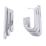 Hoop White Gold Small Stack Hook Earring for Women
