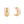 Hoop 14K Gold Small Moon Wide Earrings for Women