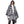 Kimono Cardigan Poly Black Zebra Knit for Women