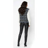 Silver Threaded Luxe Tweed Black Vest