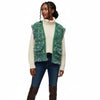 Silver Threaded Luxe High Quality Tweed Green Vest