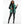 Silver Threaded Luxe High Quality Tweed Green Vest