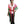 AKA Kimono Lurex Stripe Pink and Green