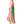 AKA Kimono Lurex Stripe Pink and Green