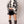 Cardigan Houndstooth Knit Black White for Women
