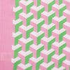 Kimono Pink Green Block Print AKA Women