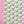 Kimono Pink Green Block Print AKA Women