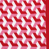 DST Sorority Kimono Red White Block Print Women