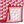 DST Sorority Kimono Red White Block Print Women