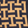 Kimono Black and Camel Geometric Print Women