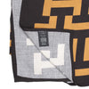 Kimono Black and Camel Geometric Print Women