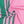 Ruana Pink and Green Stripe for Women