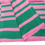 Ruana Pink and Green Stripe for Women