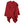 Ruana One Shoulder Red Lurex Scarf Wrap for Women