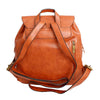 Backpack Brown Leather Fringe Bag for Women