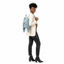 Moto Backpack Light Distressed Denim Handbag