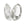 Handbag Silver Mirror Crescent Moon Evening Bag