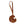 Bag Charm Brown Leather Croissant Bag Accessory