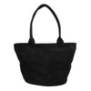 Tote Bag Burgundy Suede Black Trim Shoulder Purse