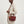 Top Handle Bag Burgundy Suede Dog Charm Purse