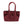 Top Handle Bag Burgundy Suede Dog Charm Purse