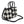 Top Handle Black Harlequin Detail Square Handbag