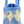 Top Handle Blue Harlequin Detail Square Handbag