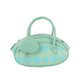 Top Handle Mint Harlequin Oval Detail Handbag Set