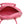 Top Handle Pink Harlequin Detail Oval Handbag Set
