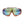 Sunglasses Brown Graphic Print Mirror Sport Eyewear