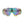 Sunglasses Yellow Graphic Print Mirror Sport