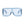 Blue Side Arm Sunglasses